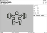 Icon Barbell Gym Embroidery