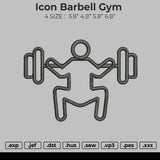 Icon Barbell Gym Embroidery