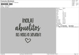 Iloha Text Embroidery File 6 sizes