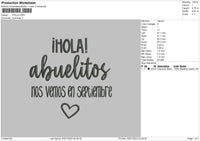 Iloha Text Embroidery File 6 sizes