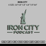 Iron City Embroidery File 6 sizes