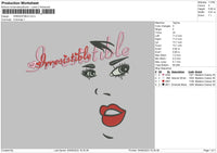 Irresistible Embroidery File 6 sizes