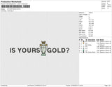 IS YOUR GOLD