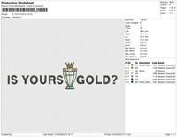 IS YOUR GOLD