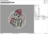 Pink Skull Embroidery File 6 sizes
