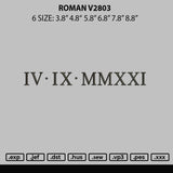 Roman V2803 Embroidery