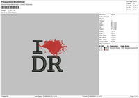 Ilovedr V2 Embroidery File 6 sizes