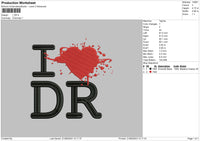 Ilovedr V2 Embroidery File 6 sizes