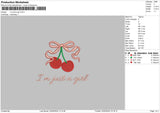 Cherrybow Embroidery File 6 sizes