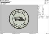 Impalas Embroidery File 6 sizes