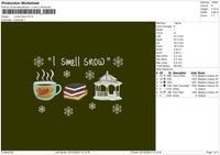 Snow 0312 Embroidery File 6 sizes