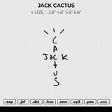 JACK CACTUS Embroidery