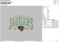 Jaguar Embroidery File 6 sizes