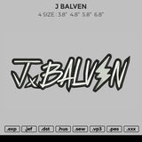 J Balven Embroidery