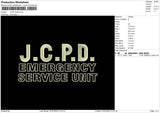 Jcpd V3 Emrboidery File 6 sizes