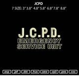 Jcpd V3 Emrboidery File 6 sizes