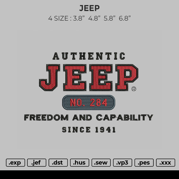 Jeep Embroidery