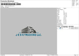 Jegs T Embroidery File 6 sizes