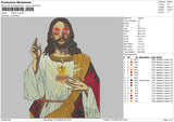 Jesus V3 Embroidery File 6 sizes