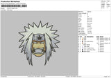 Jiraiya Head Embroidery