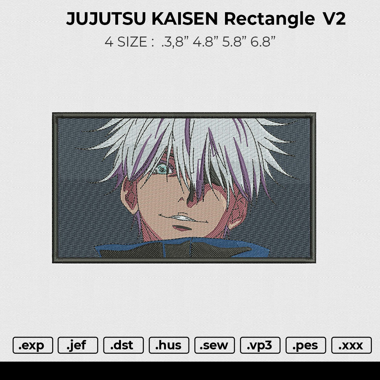 JUJUTSU KAISEN Rectangle v2 – embrostudio