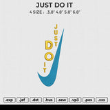 SWOOSH JUST DO IT Embroidery