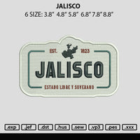 Jalisco Embroidery File 6 sizes