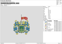 Jalisco Flag Embroidery File 6 sizes