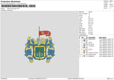 Jalisco Flag Embroidery File 6 sizes