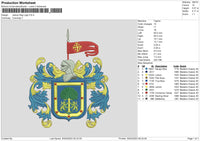 Jalisco Flag Embroidery File 6 sizes