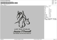 Jessica O Embroidery File 6 sizes