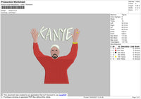 Kanye Embroidery File