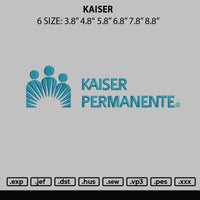 Kaiser Embroidery File 6 sizes