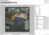 Kakashi Square Embroidery File 6 sizes