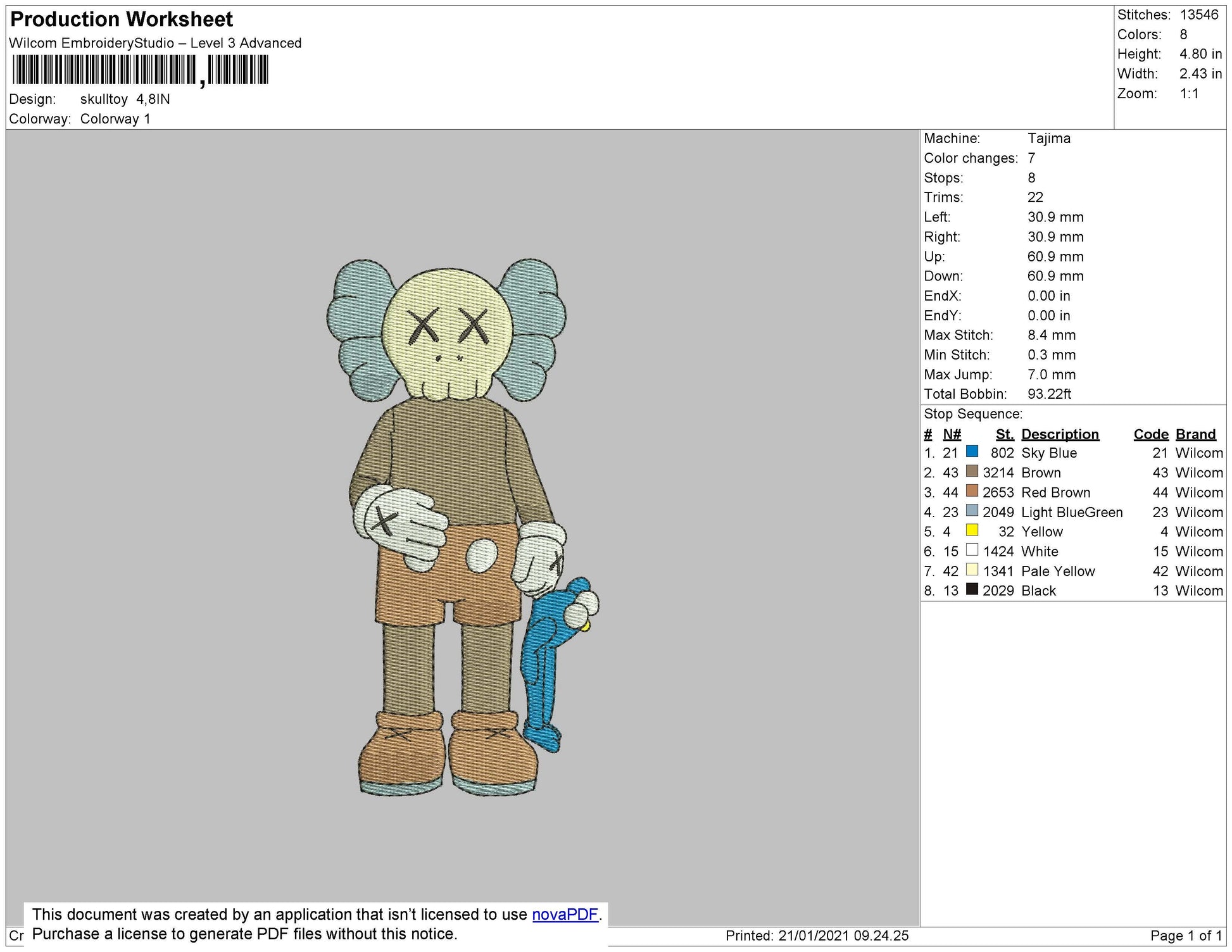 Shop Kaws Embroidered Patches with great discounts and prices