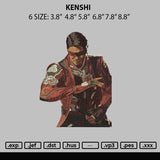 Kenshi Embroidery File 6 sizes