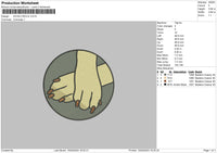 Pawscircle Embroidery File 6 sizes