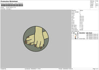 Pawscircle Embroidery File 6 sizes