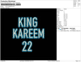 King Kareem Embroidery