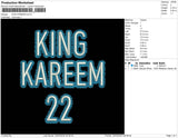 King Kareem Embroidery