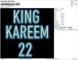 King Kareem Embroidery