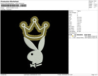 King Playboy Embroidery