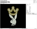 King Playboy Embroidery