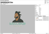 Kiss Land Embroidery File 6 sizes