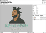 Kiss Land Embroidery File 6 sizes