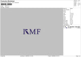 Kmf Embroidery File 6 sizes