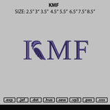 Kmf Embroidery File 6 sizes