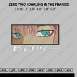 zero two darling in the frankxx embroidery