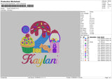 Kaylani Birthday Embroidery File 6 sizes