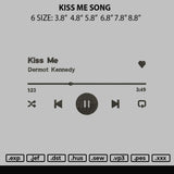 Kiss Me Song Embroidery File 6 sizes